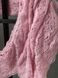 Шарф рожевий з красивим плетінням