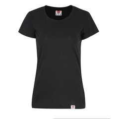 Женская футболка чорная базова lee cooper