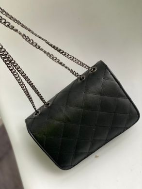 Классическая маленькая чорная сумка из эко кожи