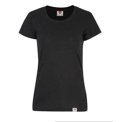 Женская футболка чорная базова lee cooper