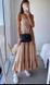Бежевый длинный сарафан, платье в пол S