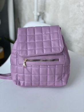 Нежный лиловый рюкзак из эко кожи