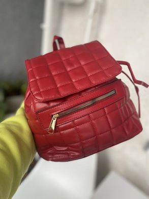 Качественный красный рюкзак из эко кожи