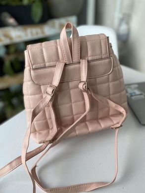 Качественный нежно розовый рюкзак из эко кожи
