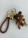 Брелок для ключів з популярним ведмедем bearbrick коричневий