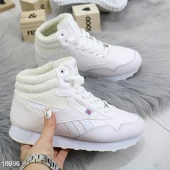 Белые зимние кроссовки на меху, спортивные ботинки женские 36