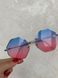 Сонцезахисні окуляри іміджеві з рожево-голубим градієнтом