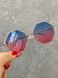 Солнцезащитные очки имиджевые с розовато-голубым градиентом