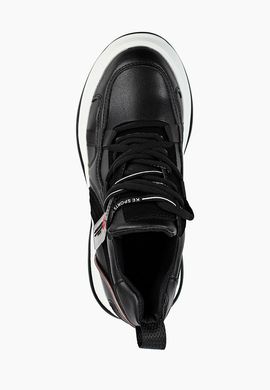 Стильні кросівки демі, черевики на платформі чорного кольору 37