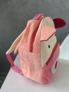 Дитячий рюкзак плюшевий «рожева милка»