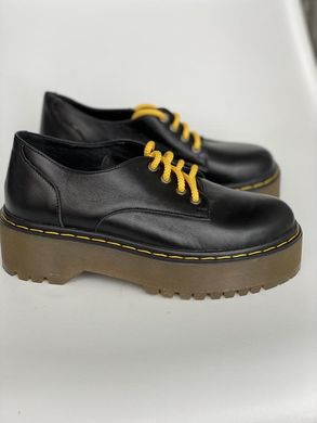 Чорні шкіряні туфлі преміум якості