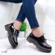 Легкие и удобные черные лакированные туфли, броги