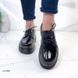 Легкие и удобные черные лакированные туфли, броги